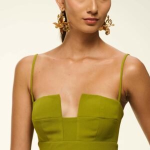 VE084A VESTIDP CREPE ALCA BUSTO DECOTE - Imagem 2