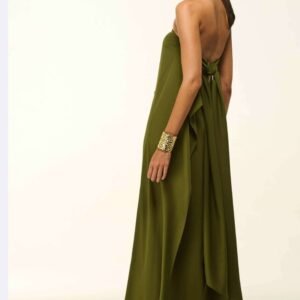 VL3550 VESTIDO CREPE FLUIDO SEM ALCA - Imagem 2