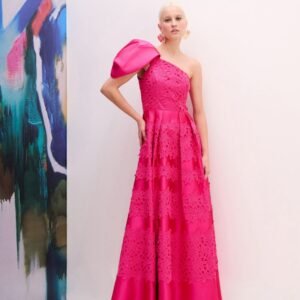 69404 VESTIDO UM OMBRO DETALHE - Imagem 1