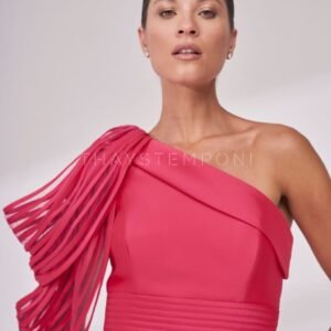 VFLV2408 VESTIDO LONGO COM MANGA FITADA - Imagem 1