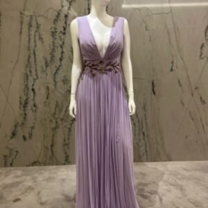 23603 VESTIDO MUSSELINE BLUSA BORDADA
