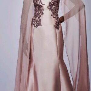 70424 VESTIDO SEREIA MANGA CAPA FLUIDA - Imagem 1