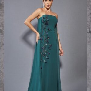25-218 VESTIDO TOMARA QUE CAIA COM CAPA - Imagem 1