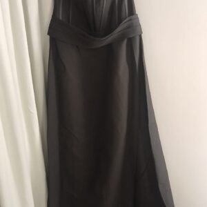 2251146 VESTIDO COM CAUDA CREPE MIU MIU