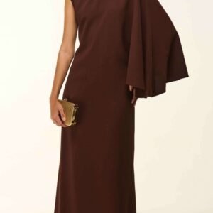 VL275 VESTIDO COM GOLA BORDADA MANGA AS - Imagem 1