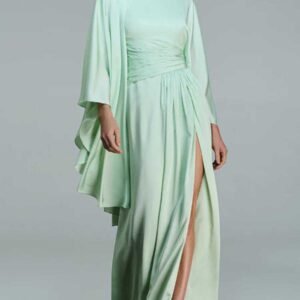 VL2092SC VESTIDO PALA ASSIMETRICA DRAPEA