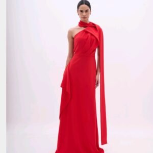 VL4250 VESTIDO EM CREPE UM OMBRO SO