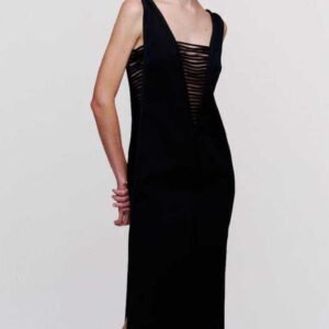 23.23.0842 VESTIDO MIDI COM DETALHE DECO