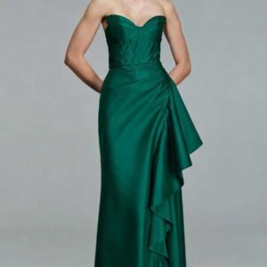 VL2075T VESTIDO SEREIA CORSETADO SAIA