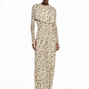 0114771 VESTIDO LONGO MANGA LONGA SAIA