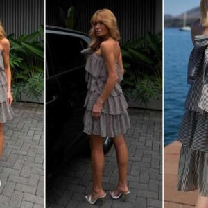 5004880052 VESTIDO LISTRADO CURTO SEM AL