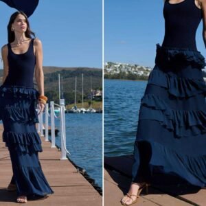 5004940071 VESTIDO LONGO CINTURA BAIXA A