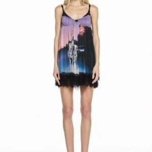 0114946 VESTIDO CURTO LINGERIE TULE DALM