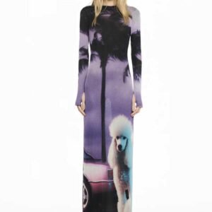 0114818 VESTIDO LONGO MANGA LONGA TULE P - Imagem 1