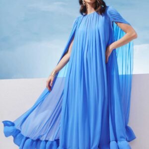 175275VL VESTIDO LONGO CAPA BABADO